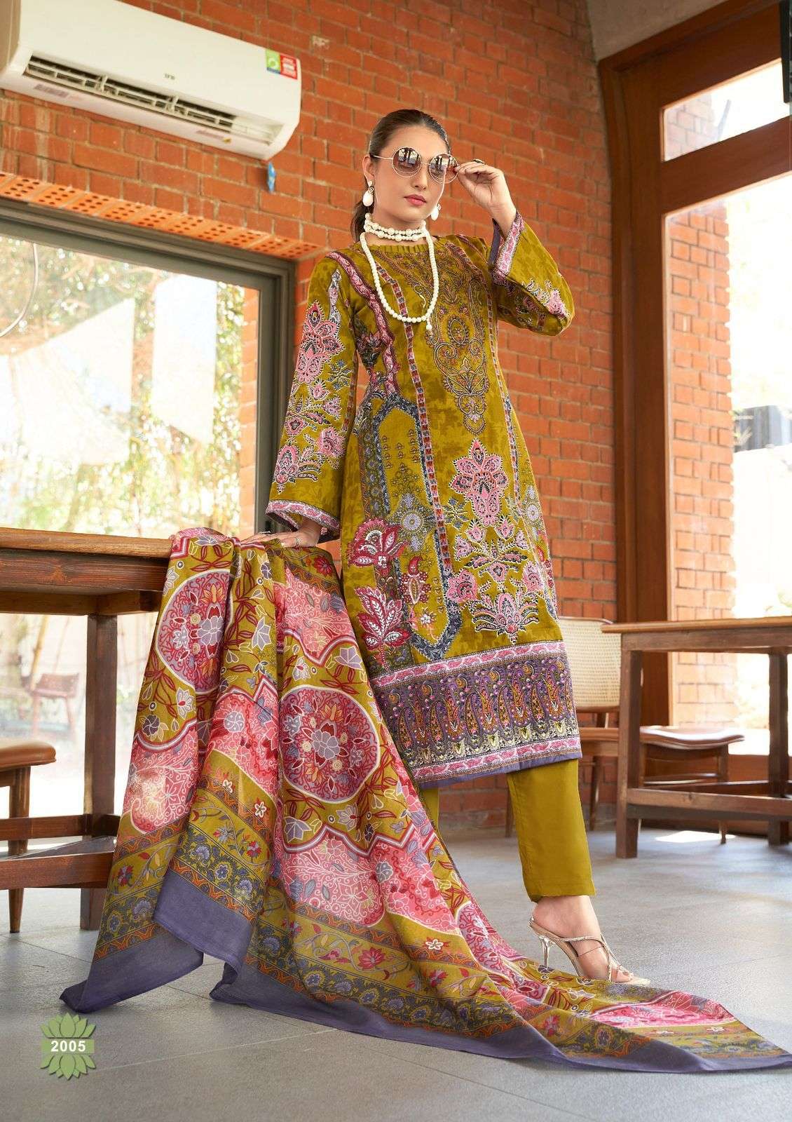 HALA NAIRA VOL 2 COTTON DIGITAL PRINTS WITH FANCY WORK SUIT