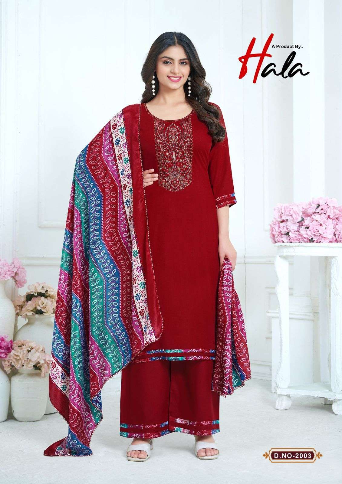 HALA NIGAAR VOL 2 RAYON FANCY EMBROIDERY WORK SUIT