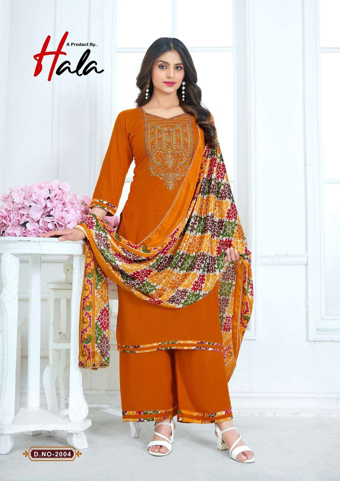 HALA NIGAAR VOL 2 RAYON FANCY EMBROIDERY WORK SUIT