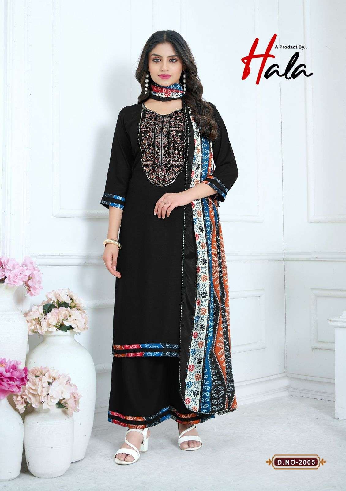 HALA NIGAAR VOL 2 RAYON FANCY EMBROIDERY WORK SUIT