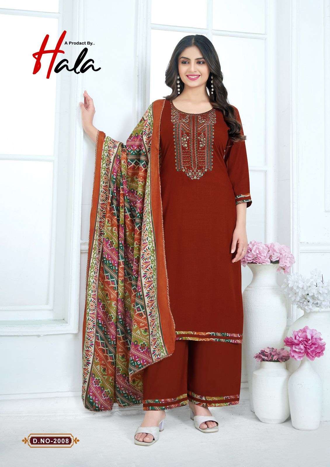 HALA NIGAAR VOL 2 RAYON FANCY EMBROIDERY WORK SUIT