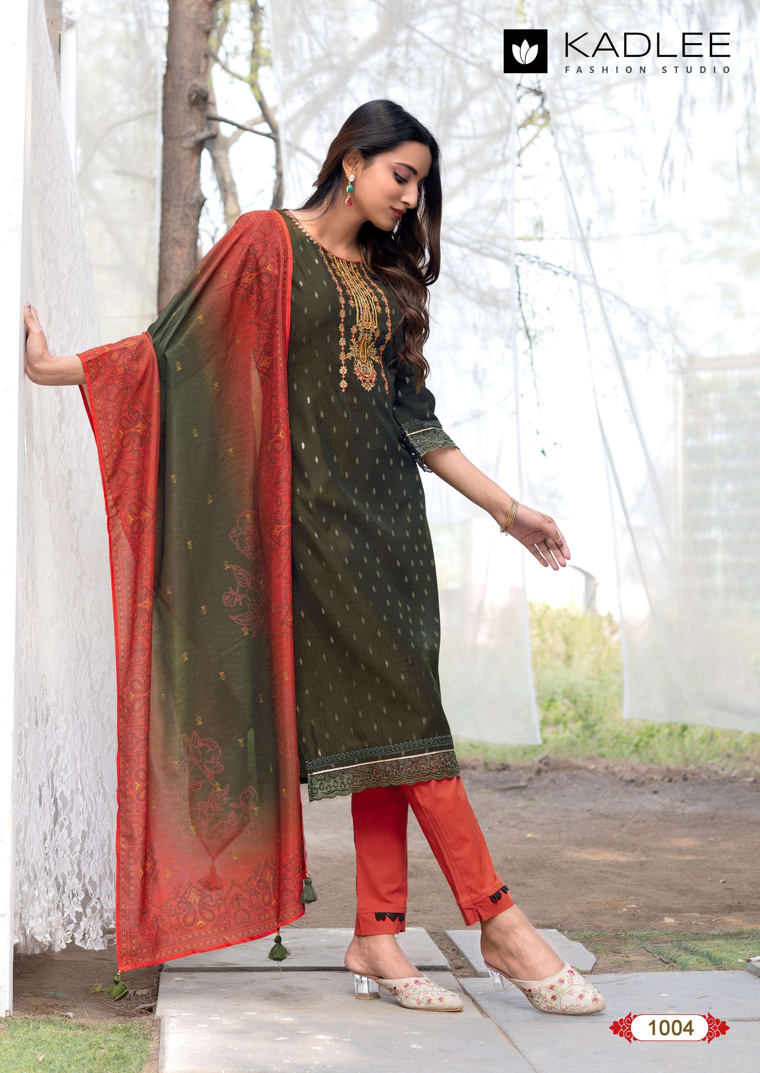 KADLEE FASHION DIVAINE SILK DESIGNER LADIES READY MADE SUIT