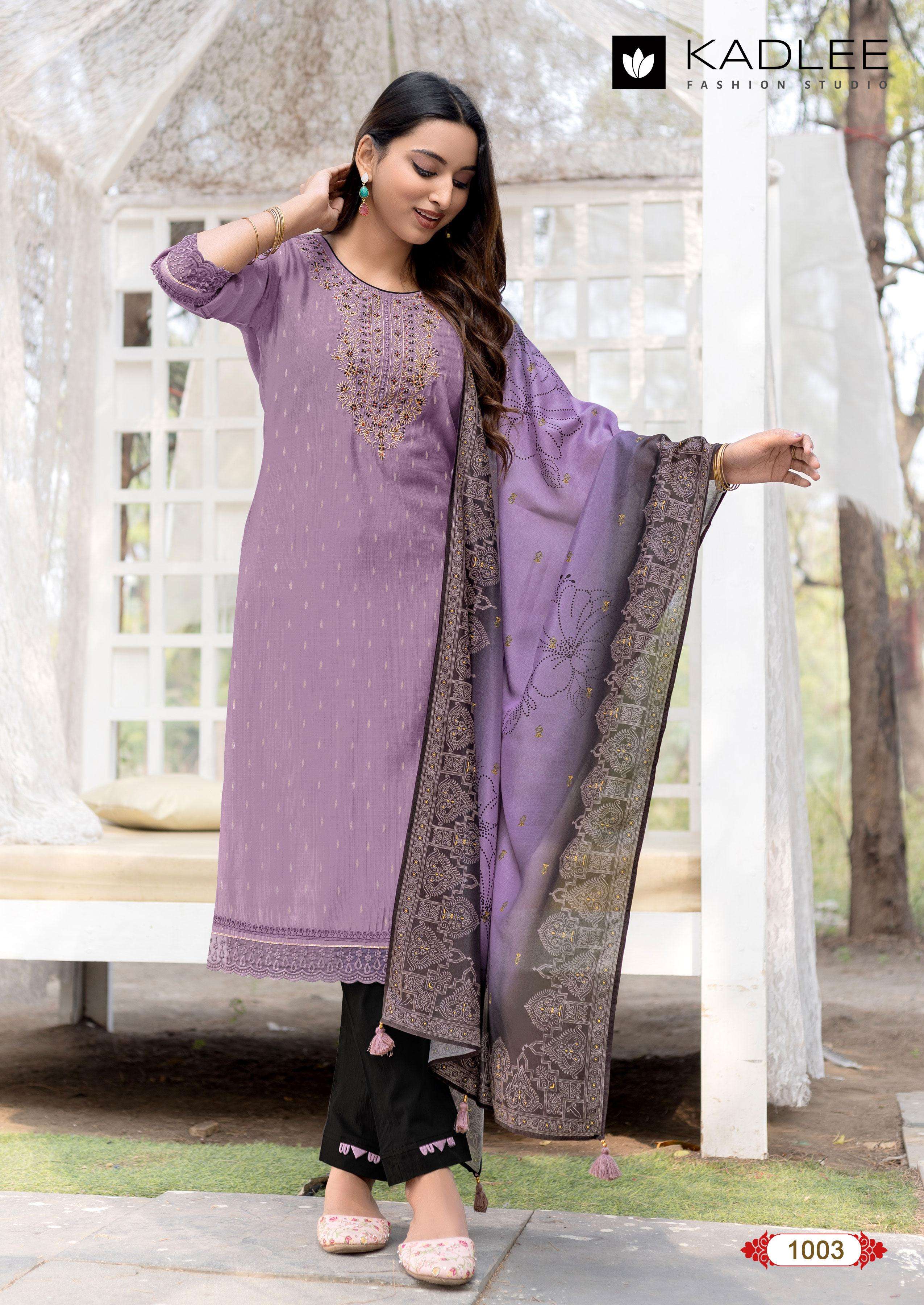 KADLEE FASHION DIVAINE SILK DESIGNER LADIES READY MADE SUIT