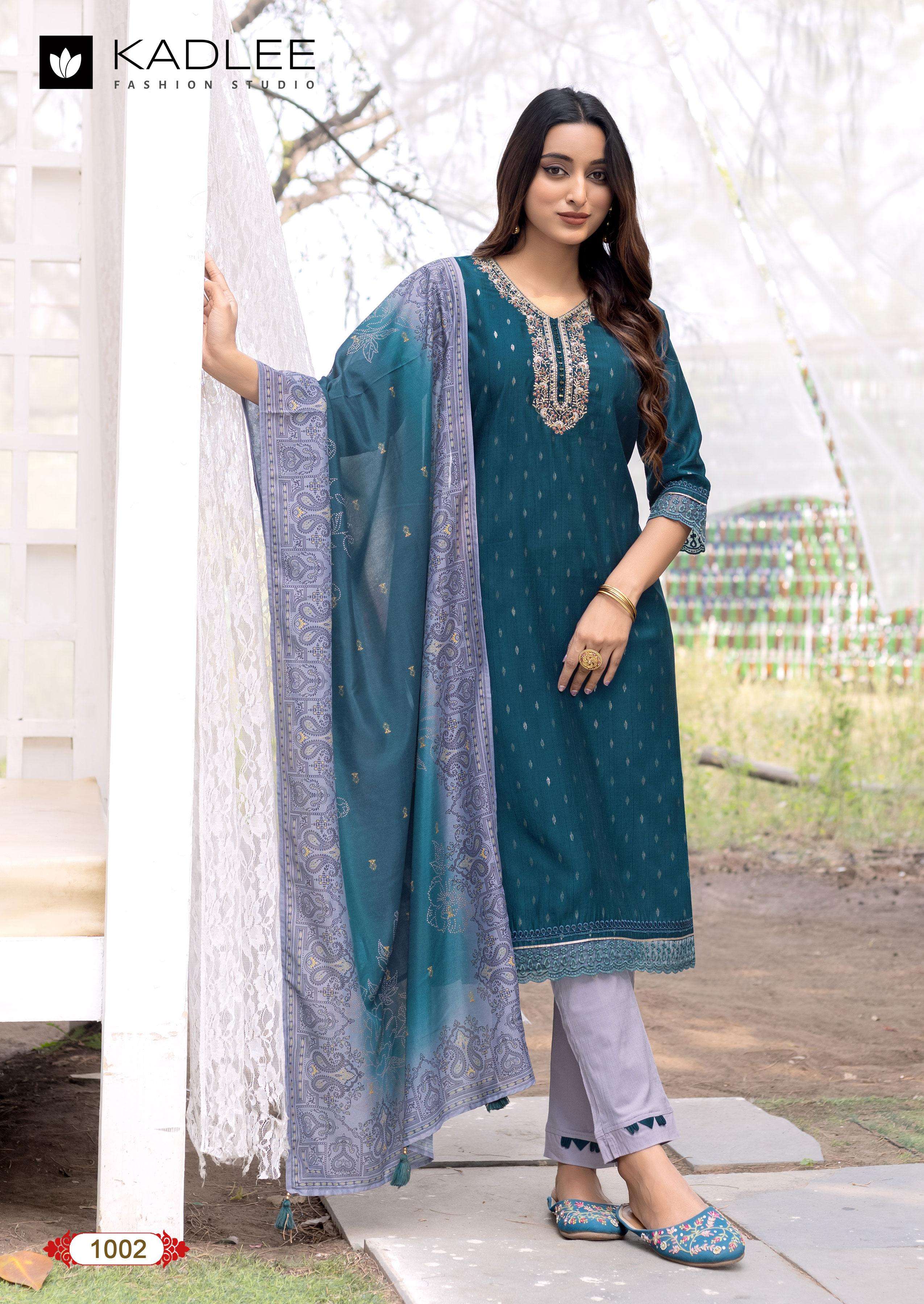 KADLEE FASHION DIVAINE SILK DESIGNER LADIES READY MADE SUIT