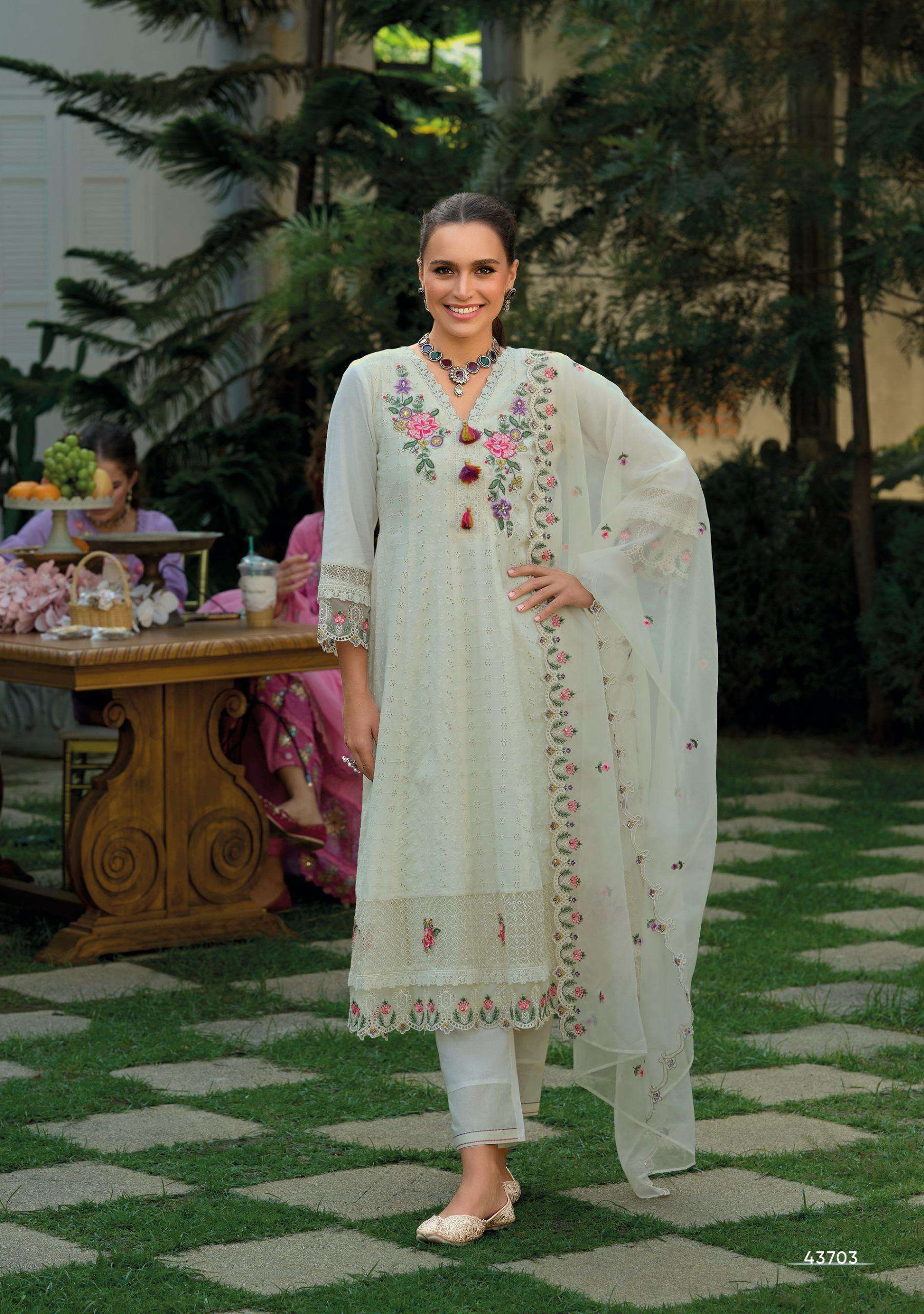 KAILEE FASHION NAZM COTTON ANARKALI STYLE DESIGNER LADIES SUIT