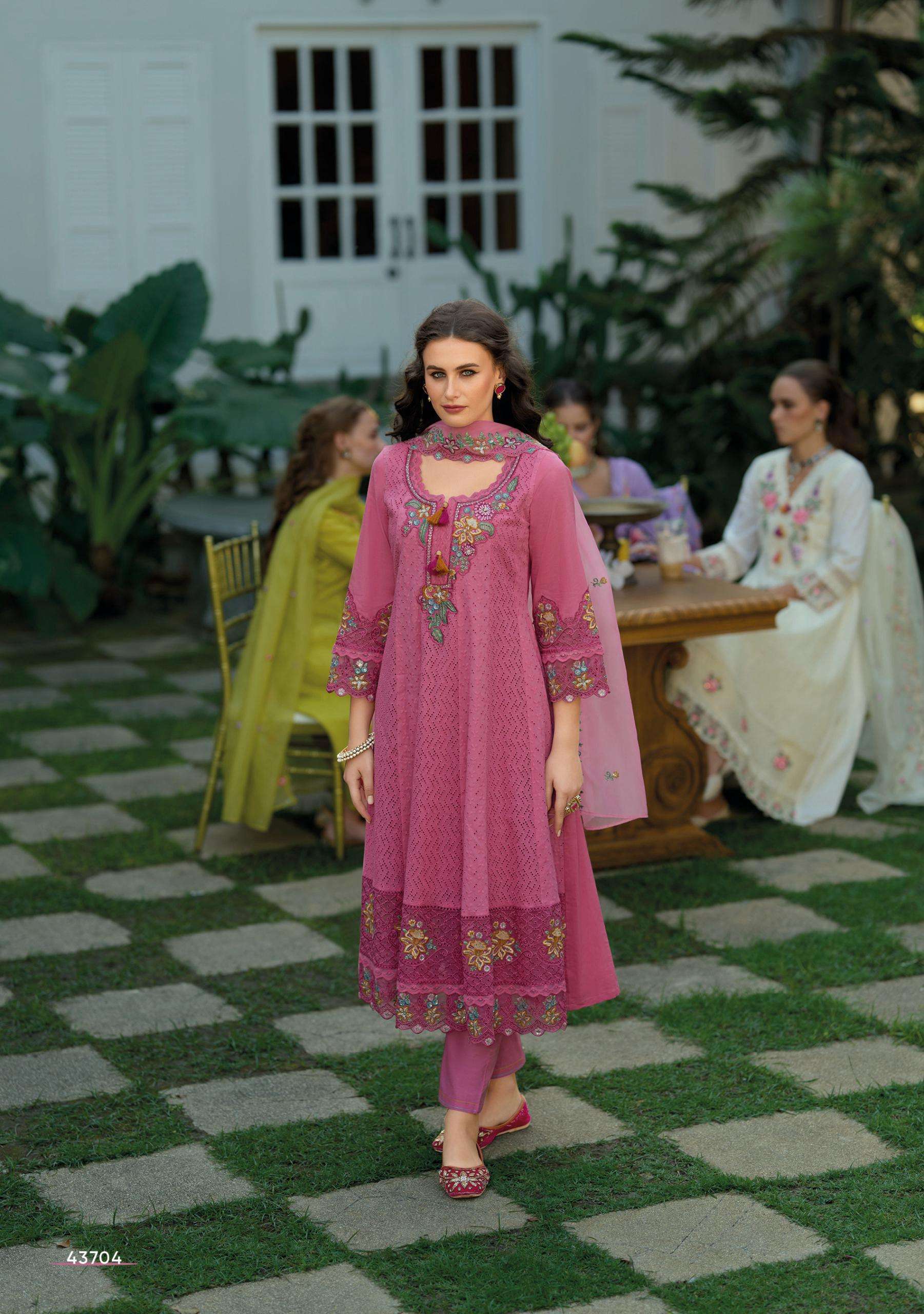 KAILEE FASHION NAZM COTTON ANARKALI STYLE DESIGNER LADIES SUIT
