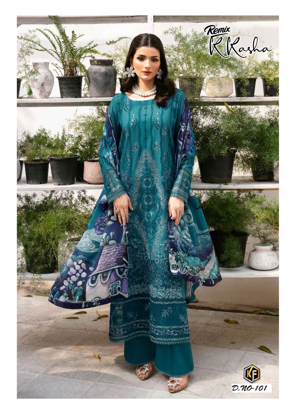 KEVAL FAB K KASHA REMIX COTTON DIGITAL KARACHI PRINTS SALWAR SUIT