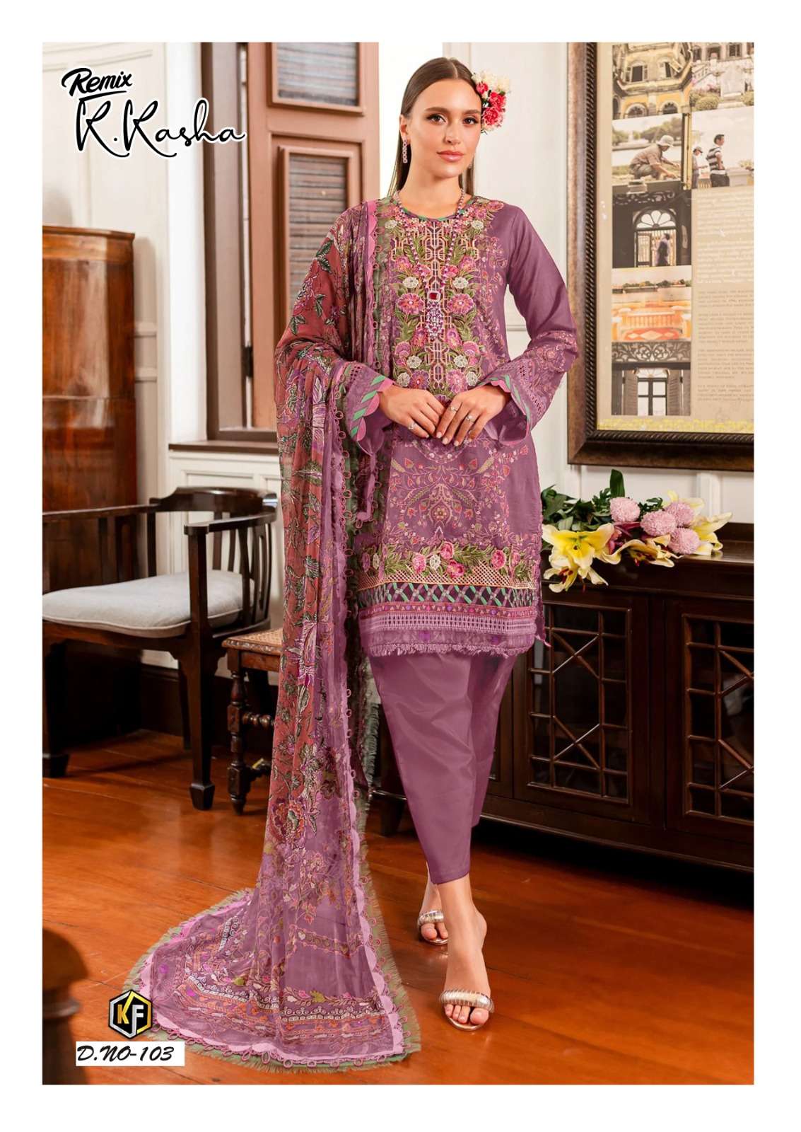 KEVAL FAB K KASHA REMIX COTTON DIGITAL KARACHI PRINTS SALWAR SUIT