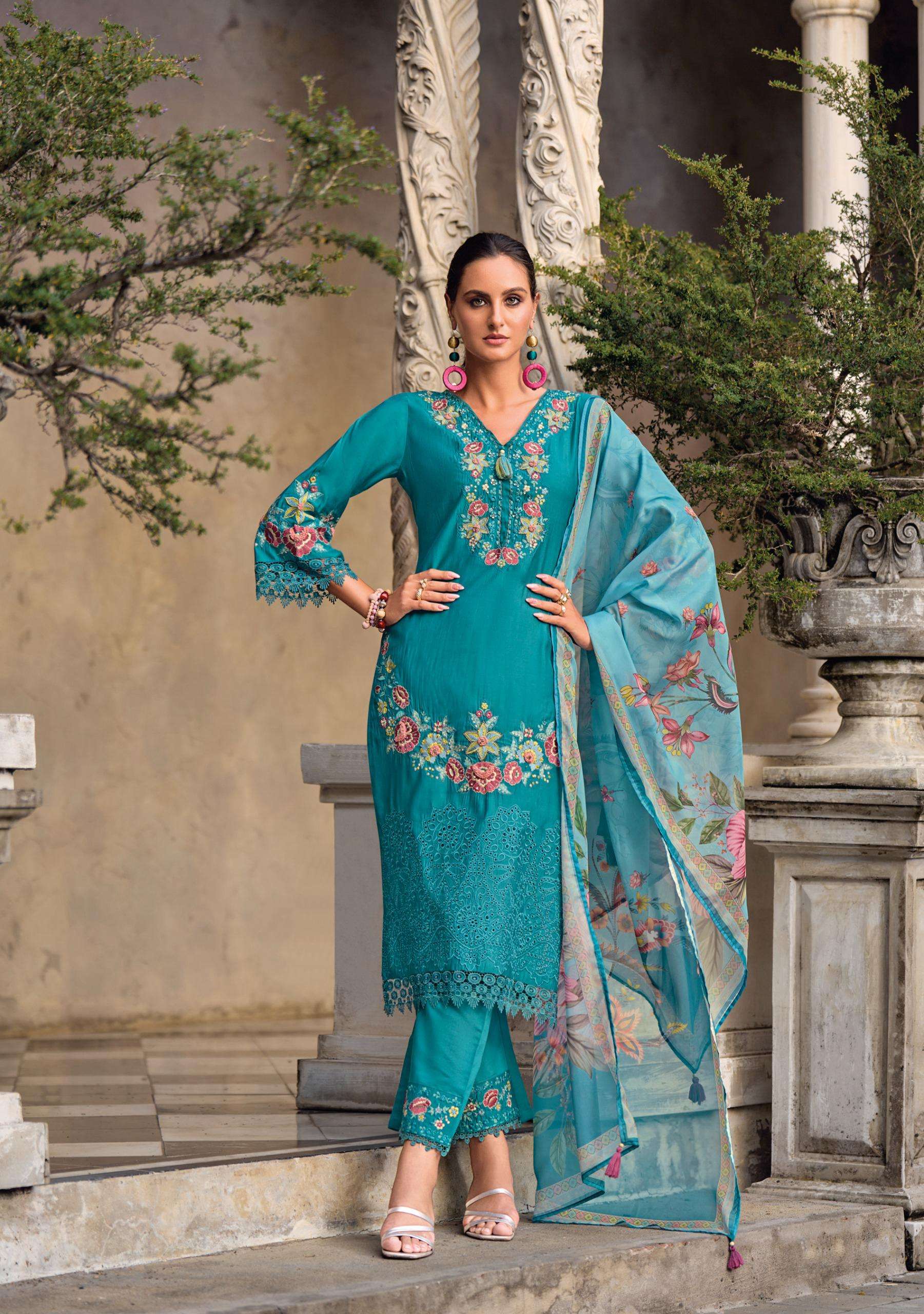 LADY LEELA VARA VISCOSE BEAUTIFUL LOOK DESIGNER LADIES SUIT
