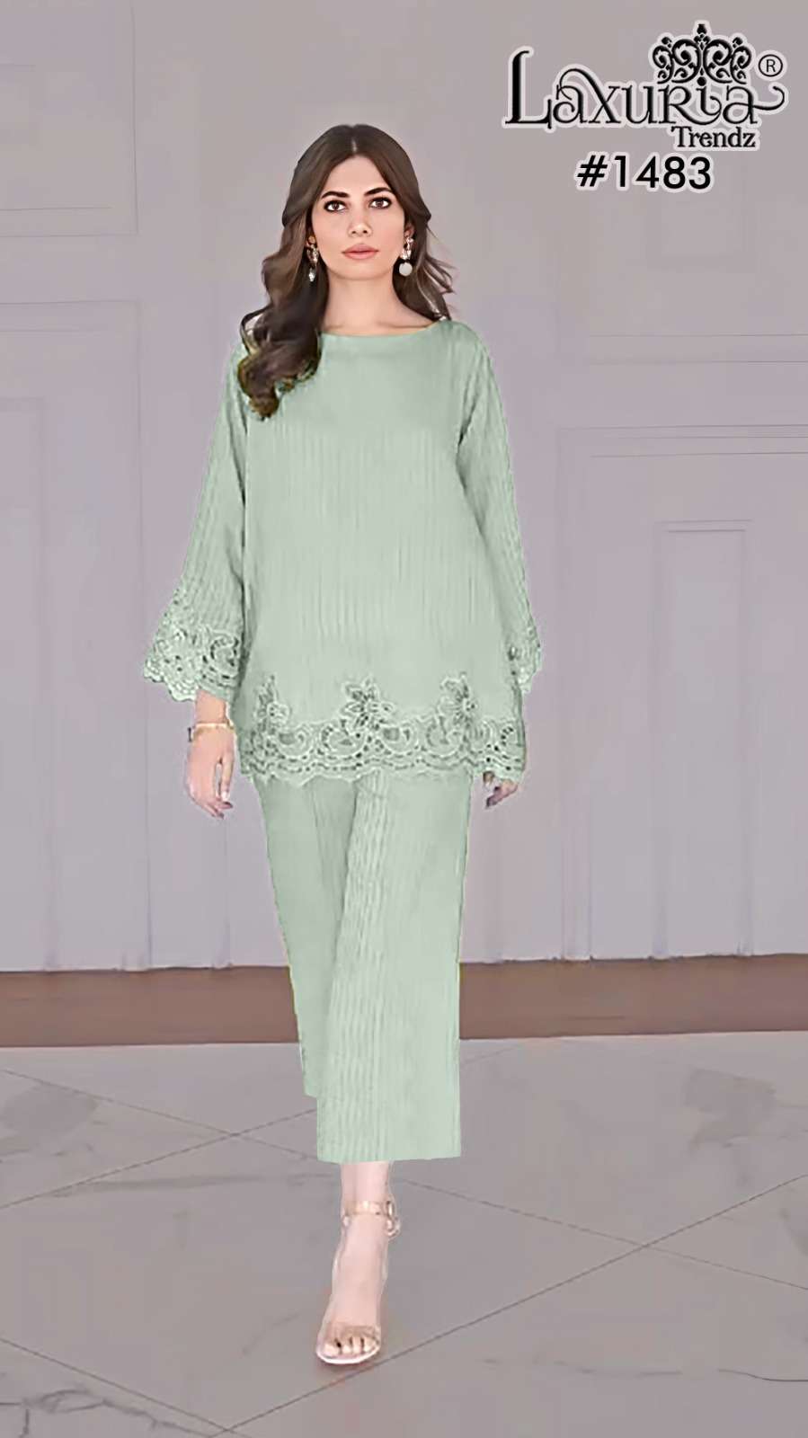 LAXURIA TRENDZ D NO 1483 FANCY GORGEOUS LOOK LADIES CO-ORD SET