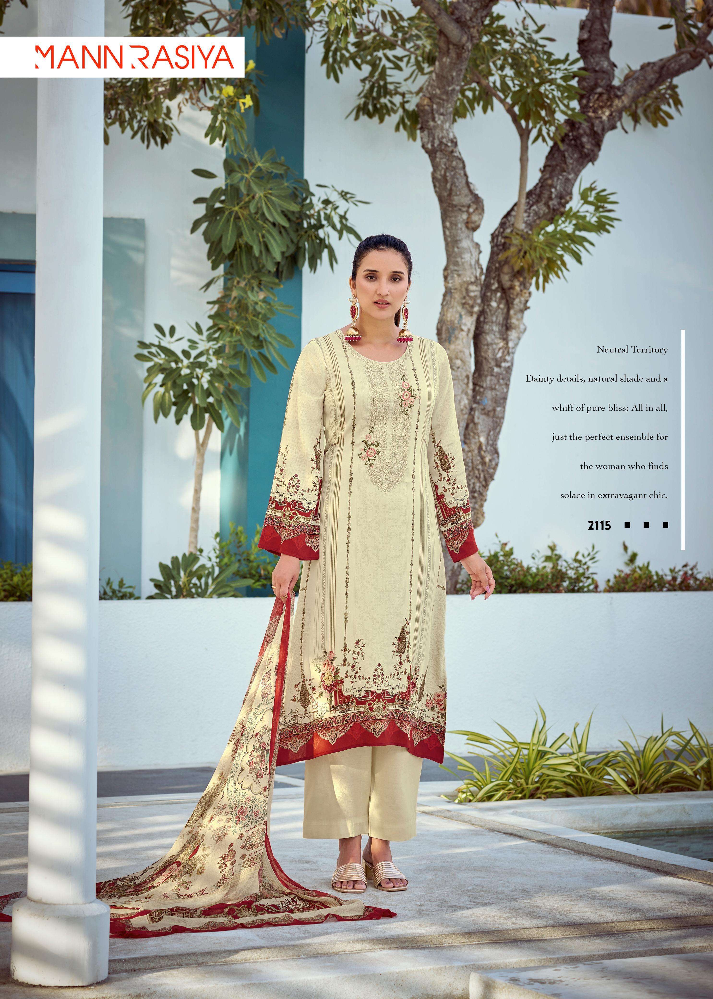 MANNRASIYA ARNICA JAM COTTON DIGITAL PRINT WITH FANCY WORK SUIT