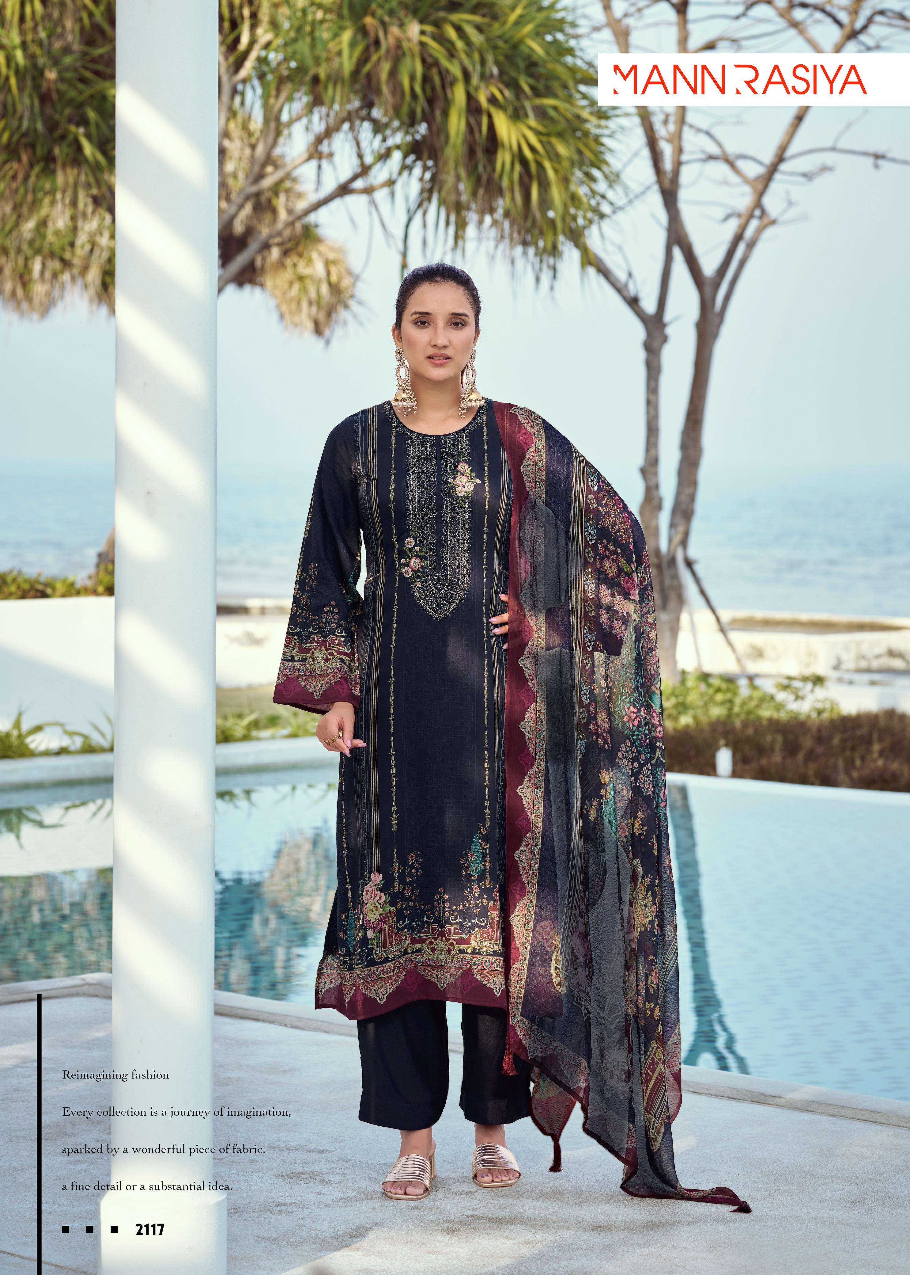 MANNRASIYA ARNICA JAM COTTON DIGITAL PRINT WITH FANCY WORK SUIT