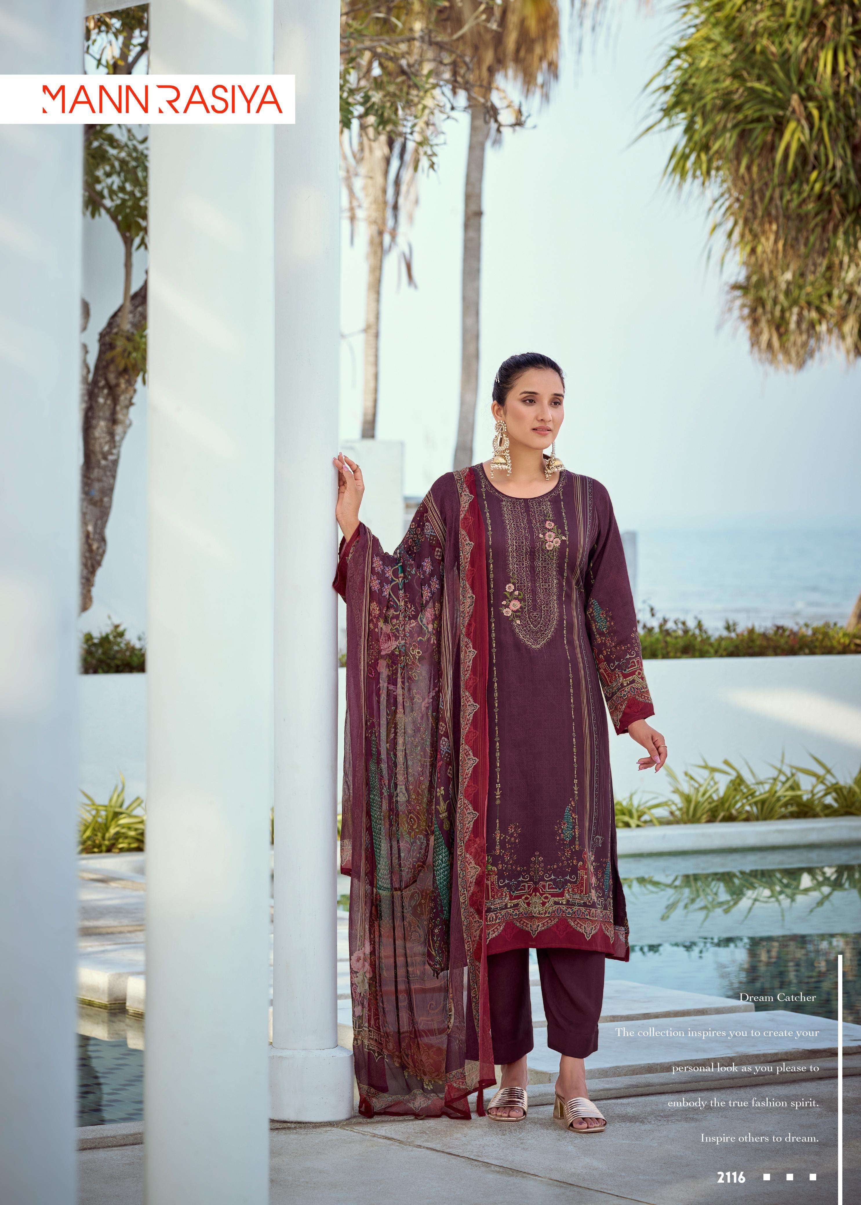 MANNRASIYA ARNICA JAM COTTON DIGITAL PRINT WITH FANCY WORK SUIT