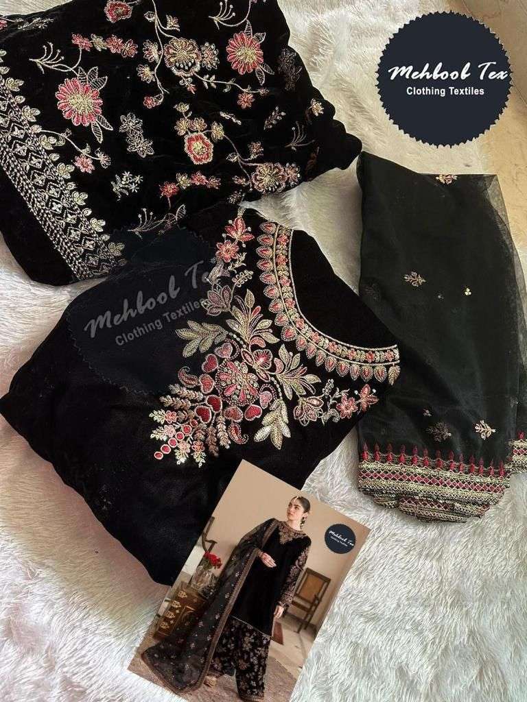 MEHBOOB TEX DESIGN NO - 1209 ACD RAYON EMBROIDERED WORK PAKISTANI SALWAR SUIT