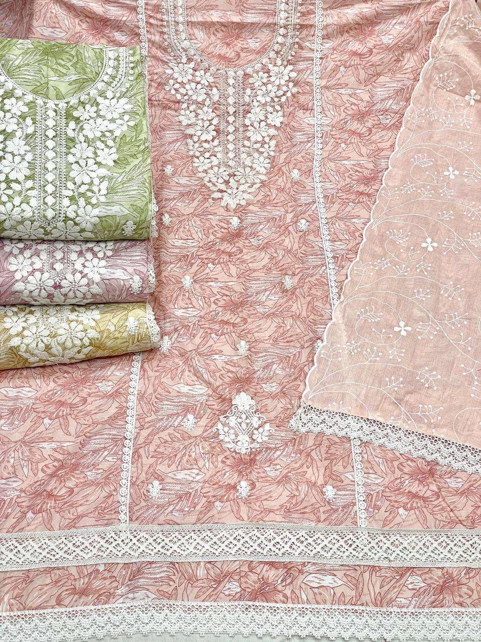 MF PIC & CHOOSE COLECTION COTTON PRINT WITH FANCY WORK SUIT