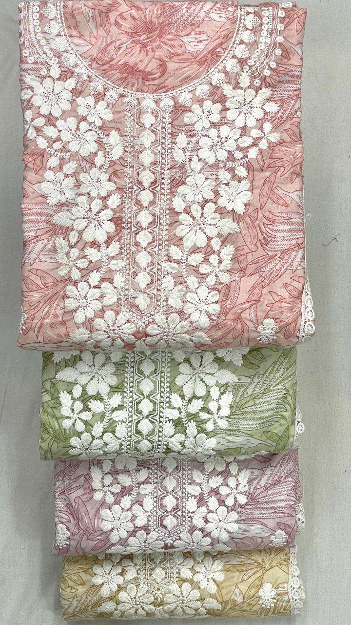 MF PIC & CHOOSE COLECTION COTTON PRINT WITH FANCY WORK SUIT