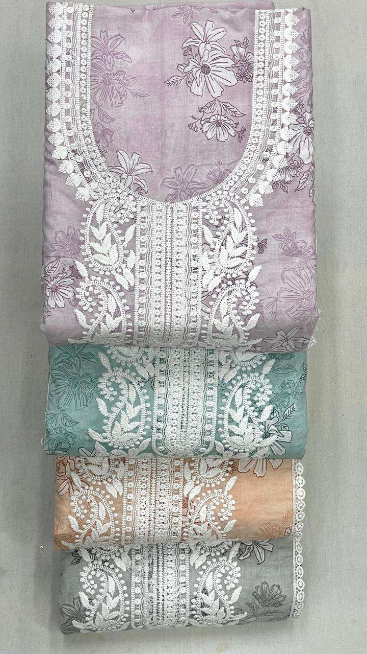 MF PIC & CHOOSE COLECTION COTTON PRINT WITH FANCY WORK SUIT