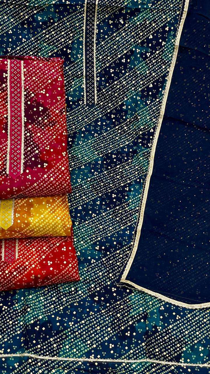MF SIARA RAYON FOIL PRINT WITH FANCY SWAROVSKI WORK SUIT