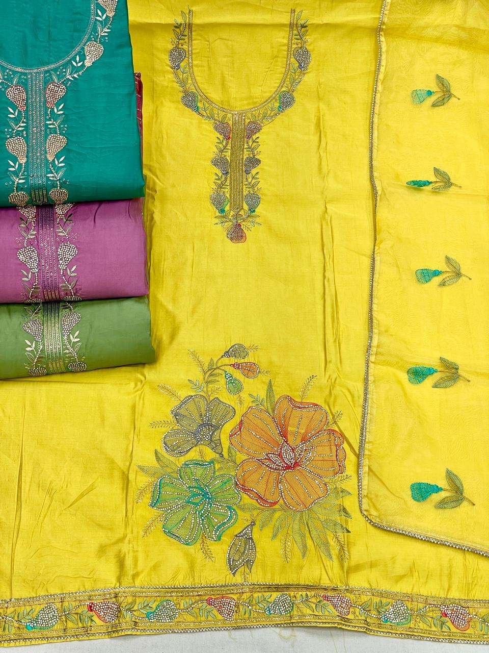 MF SIARA VOL 2 SILK WITH FANCY EMBBROIDERY WORK SUIT