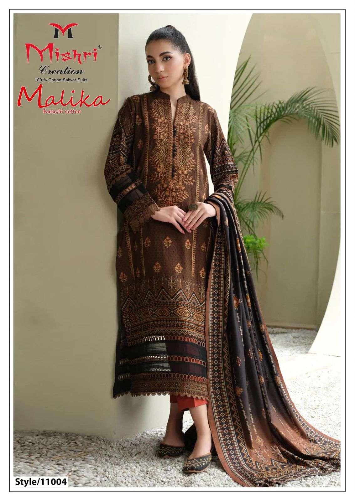 MISHRI CREATION MALLIKA VOL 11  COTTON DIGITAL KARACHI STYLE PRINT SUIT
