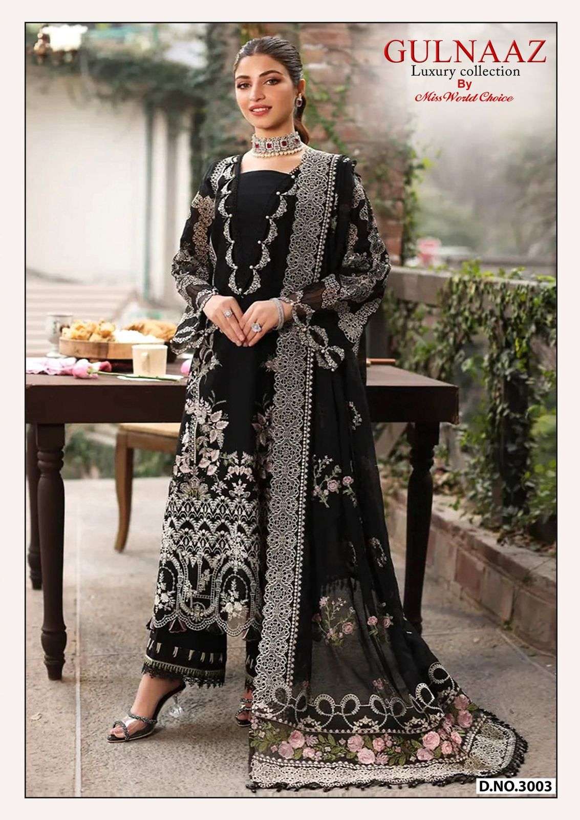 MISS WORLD CHOICE GULNAZ VOL 3 COTTON DIGITAL KARACHI PRINT SUIT