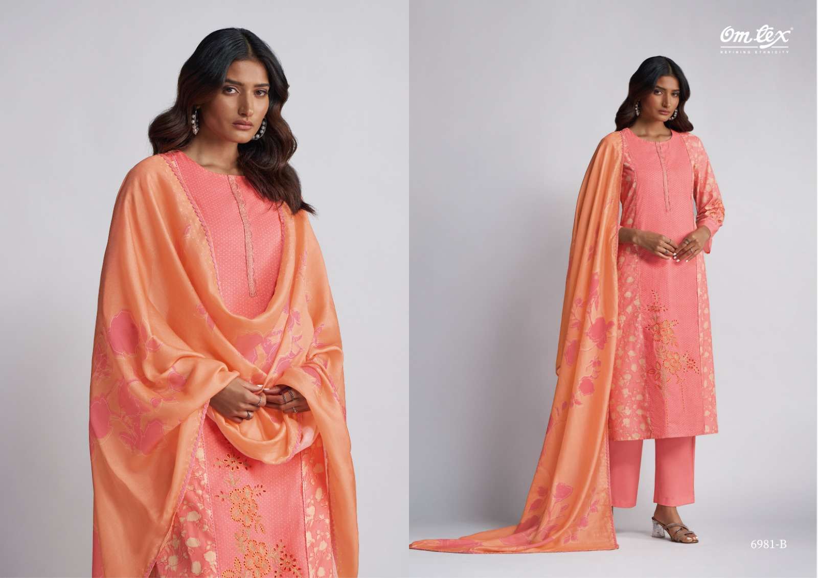 OMTEX JAGRITI LAWN COTTON DIGITAL PRINT WITH EMBROIDERY WORK SUIT