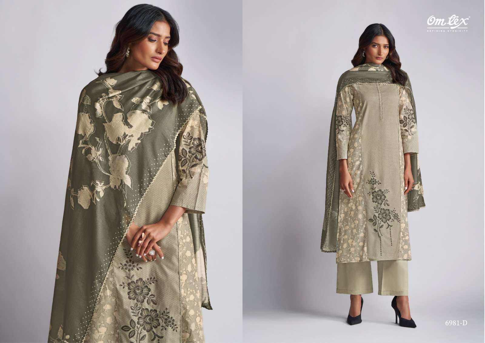 OMTEX JAGRITI LAWN COTTON DIGITAL PRINT WITH EMBROIDERY WORK SUIT