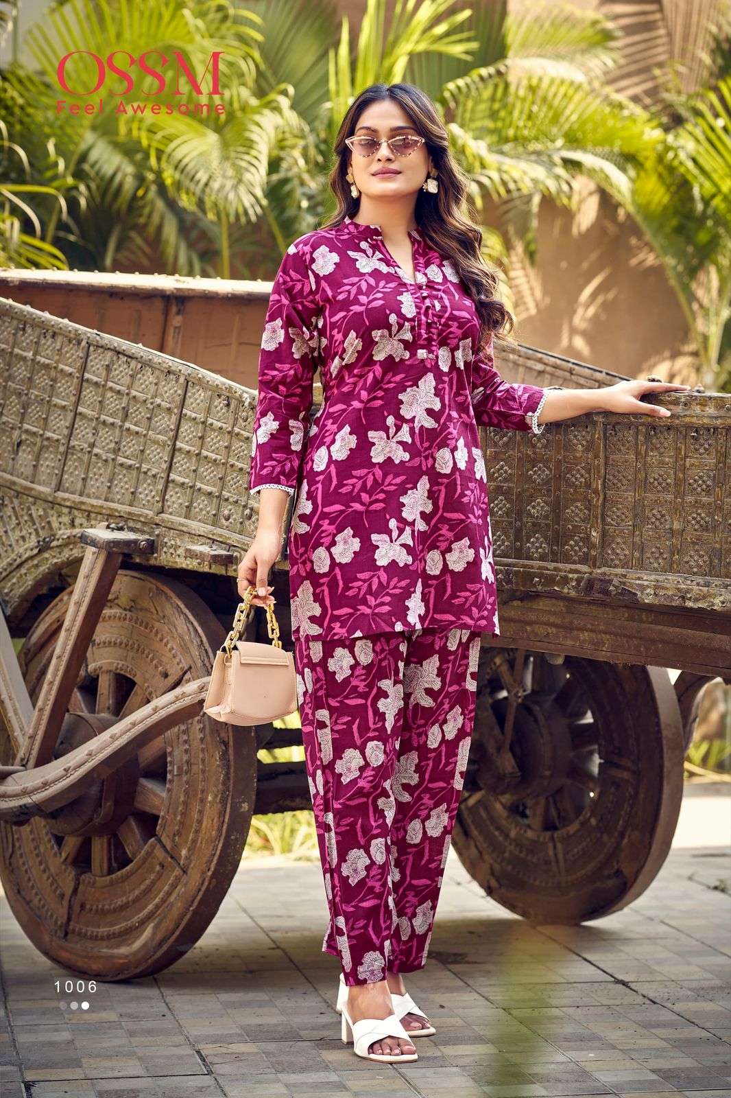 OSSM COTTON BEATS COTTON PRINT FANCY SUMMER WEAR CO-ORD SET