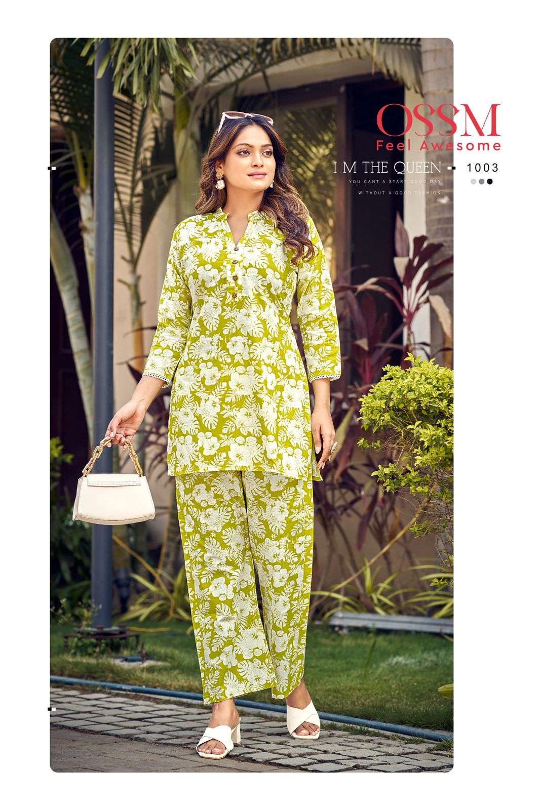 OSSM COTTON BEATS COTTON PRINT FANCY SUMMER WEAR CO-ORD SET