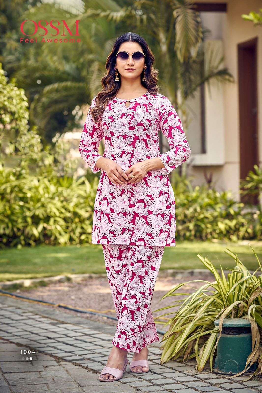 OSSM COTTON BEATS COTTON PRINT FANCY SUMMER WEAR CO-ORD SET
