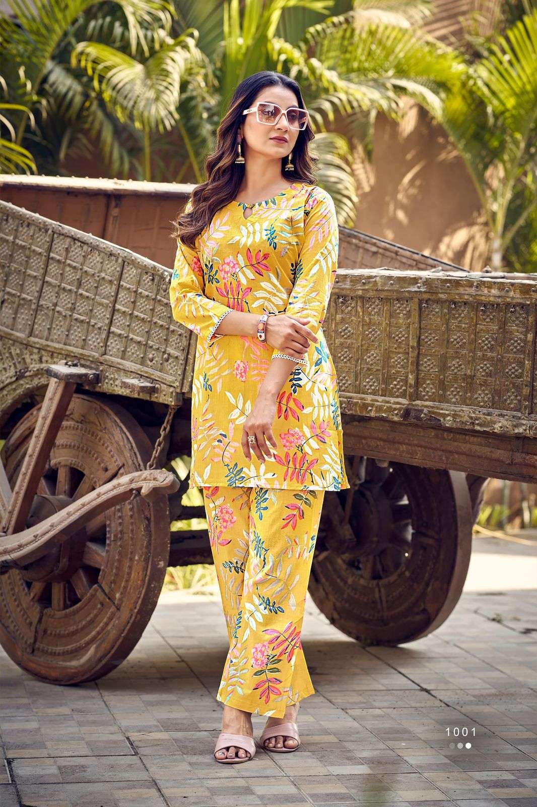 OSSM COTTON BEATS COTTON PRINT FANCY SUMMER WEAR CO-ORD SET