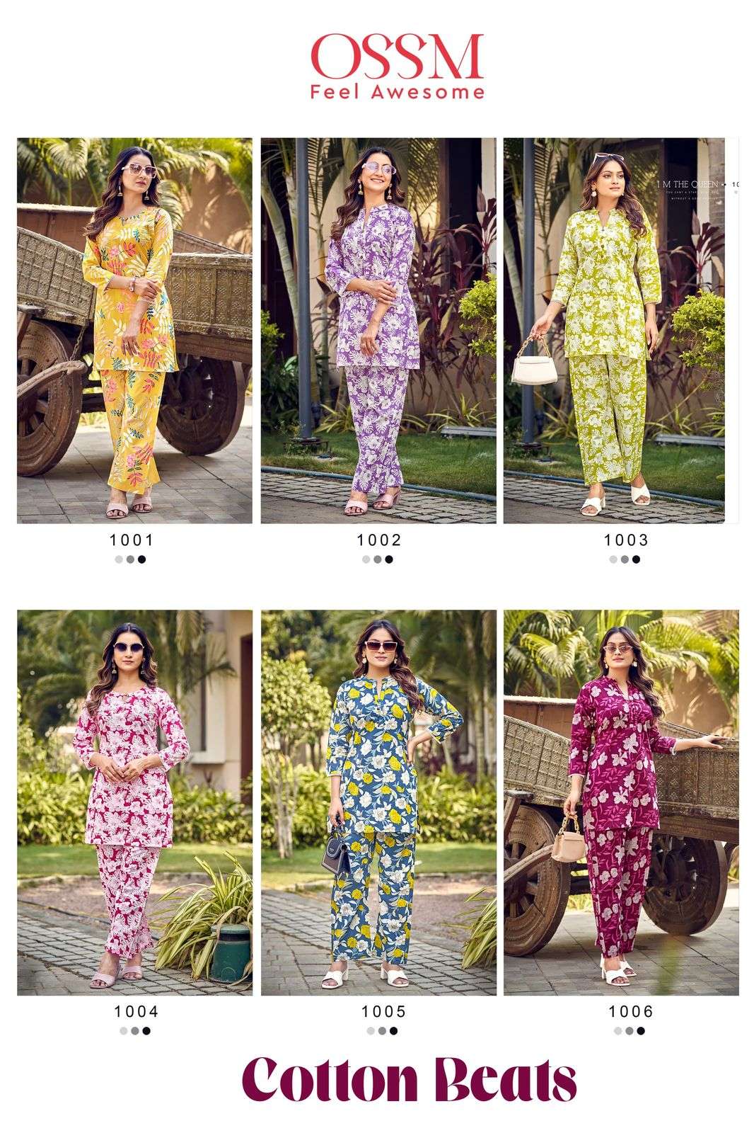 OSSM COTTON BEATS COTTON PRINT FANCY SUMMER WEAR CO-ORD SET