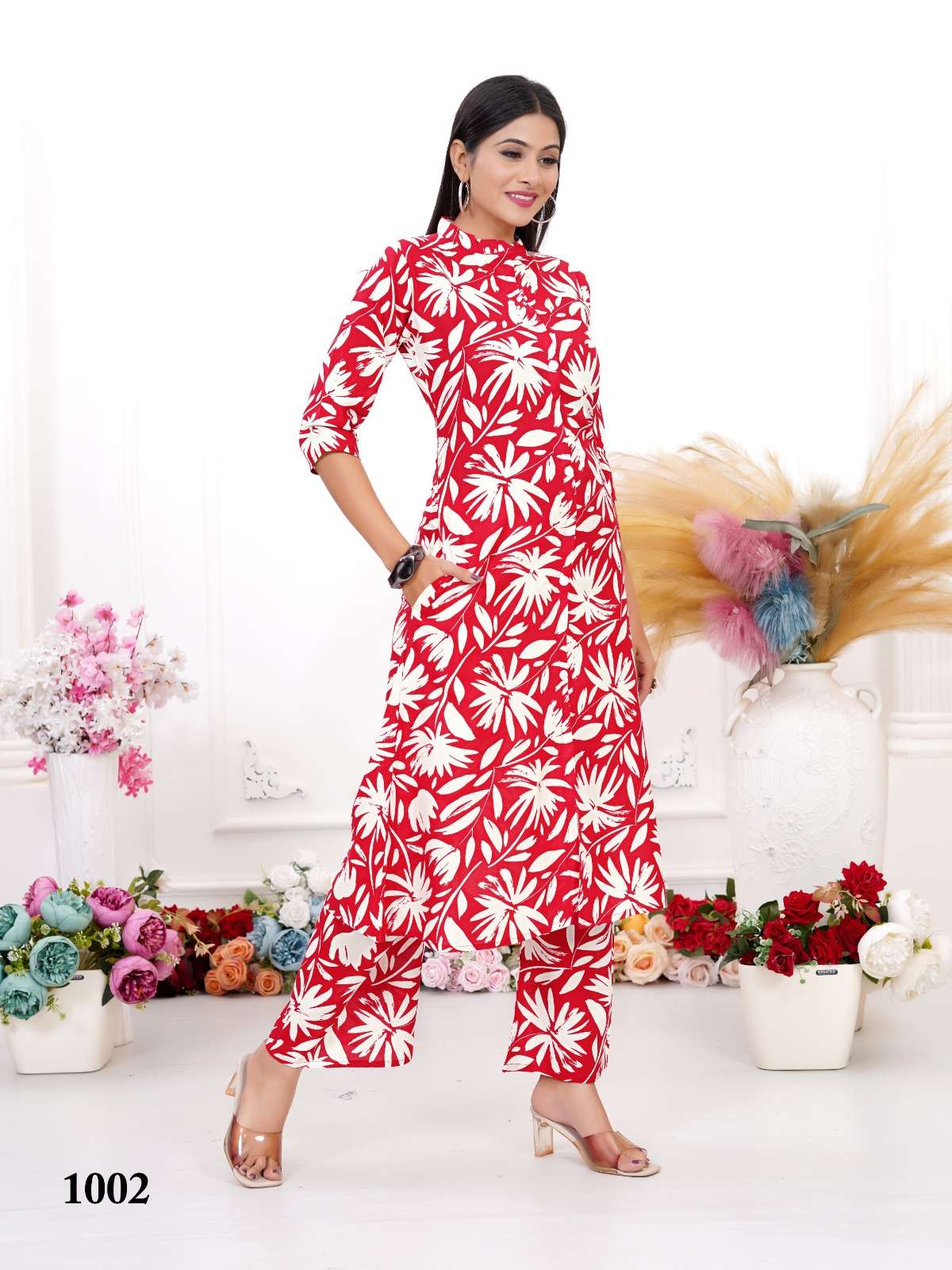 PADMAVATI TEXTILES DULHARI VOL 2 RAYON PRINT FANCY KURTI WITH BOTTOM SET