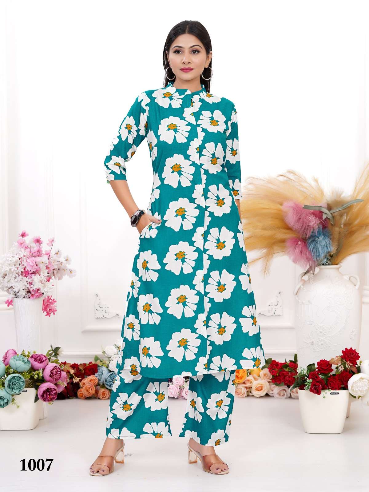 PADMAVATI TEXTILES DULHARI VOL 2 RAYON PRINT FANCY KURTI WITH BOTTOM SET