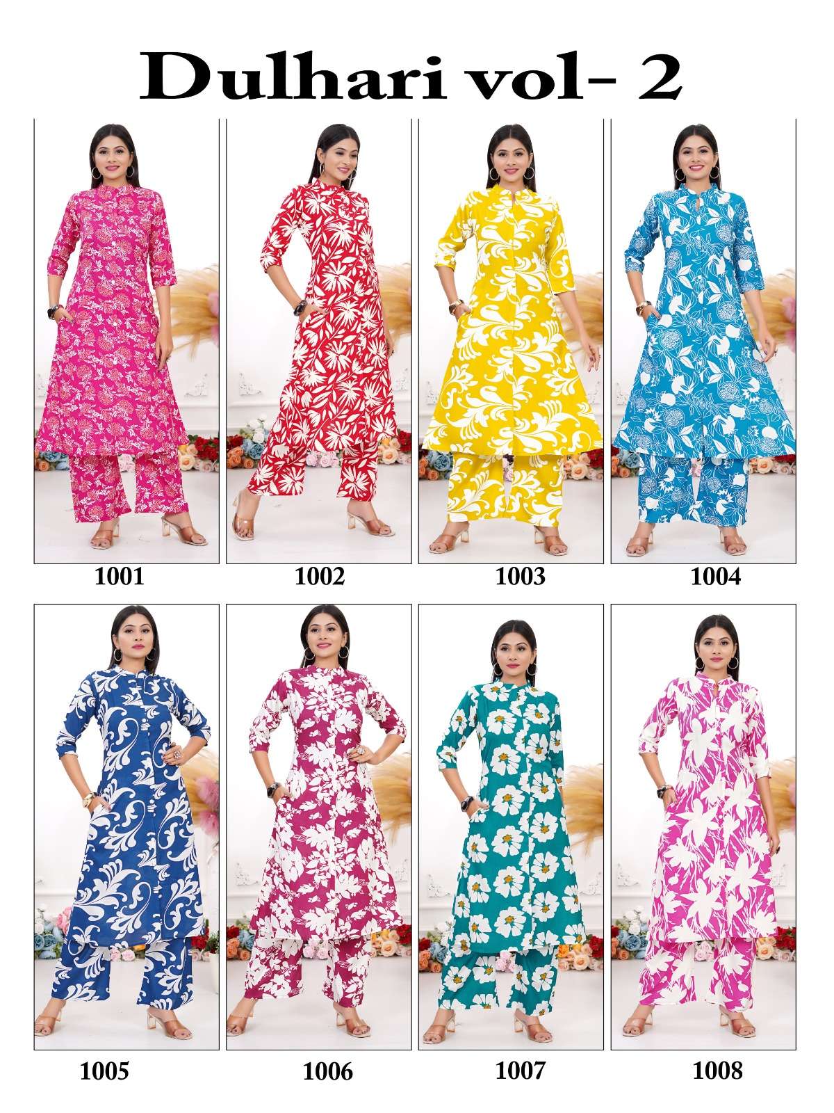 PADMAVATI TEXTILES DULHARI VOL 2 RAYON PRINT FANCY KURTI WITH BOTTOM SET