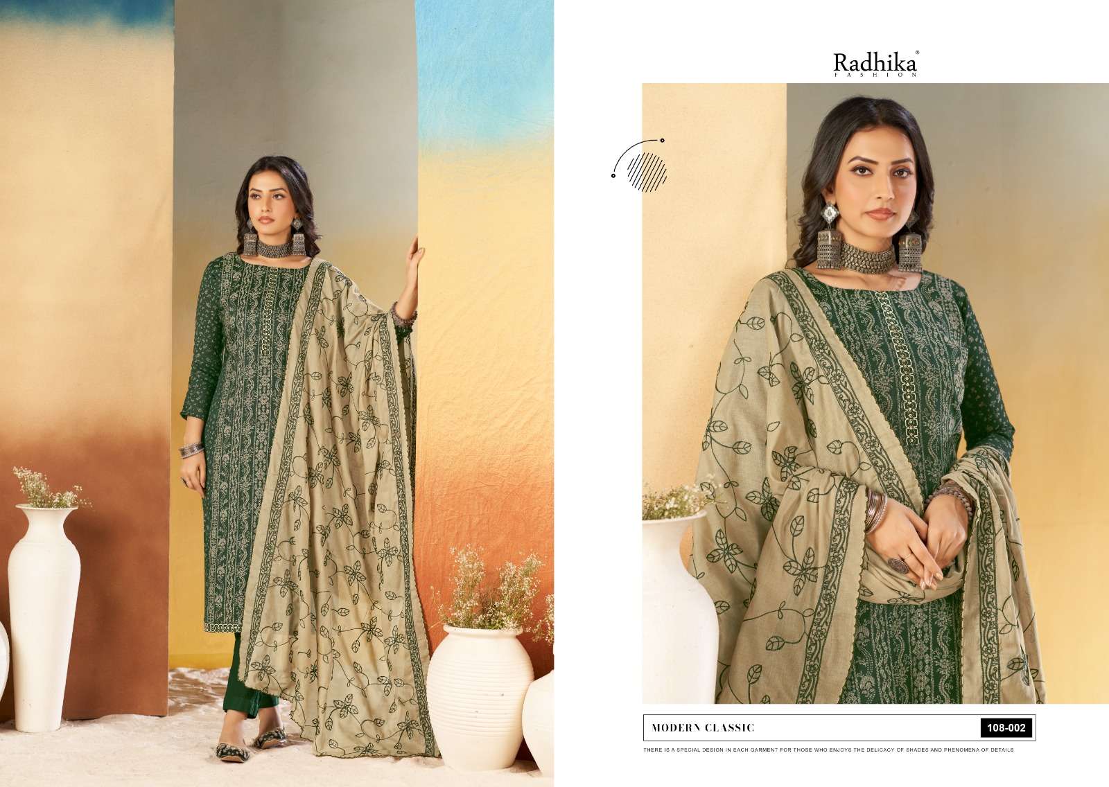 RADHIKA FASHION AZARA BLACK BERRY VOL 16 COTTON PRINT WITH FANCY WORK SUIT