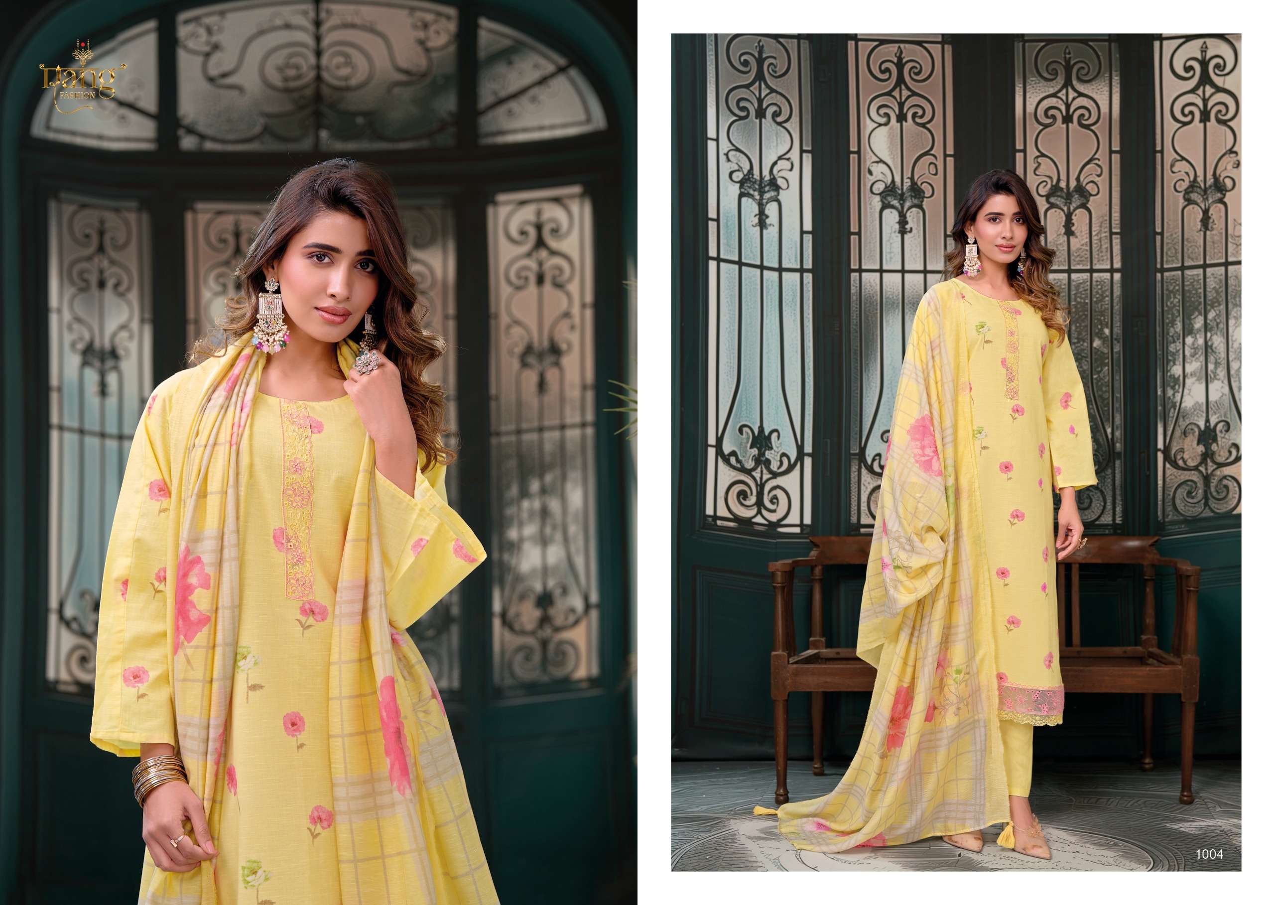 RANG FASHION AALEEN VISCOSE DIGITAL PRINT WITH FANCY WORK SUIT