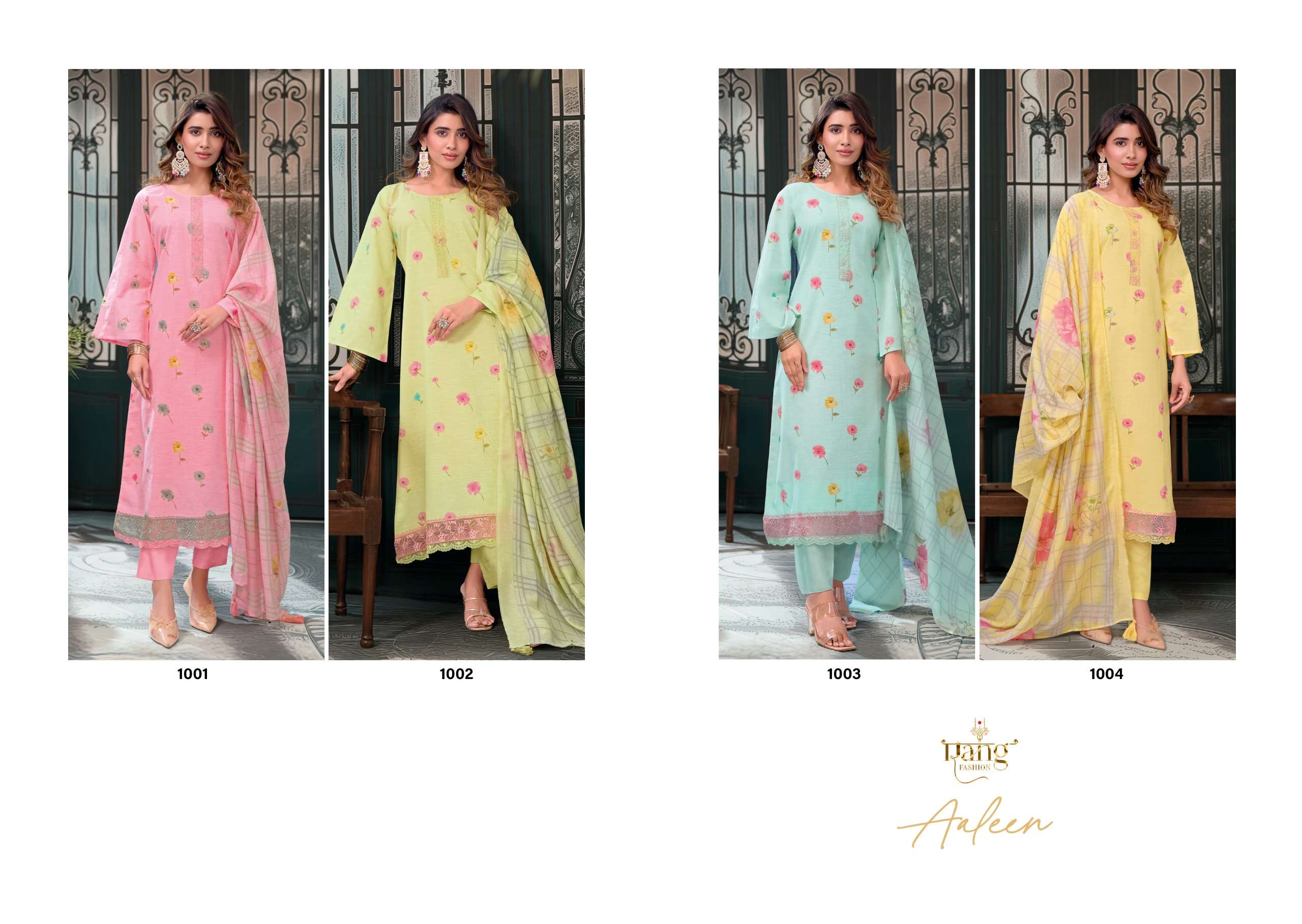 RANG FASHION AALEEN VISCOSE DIGITAL PRINT WITH FANCY WORK SUIT