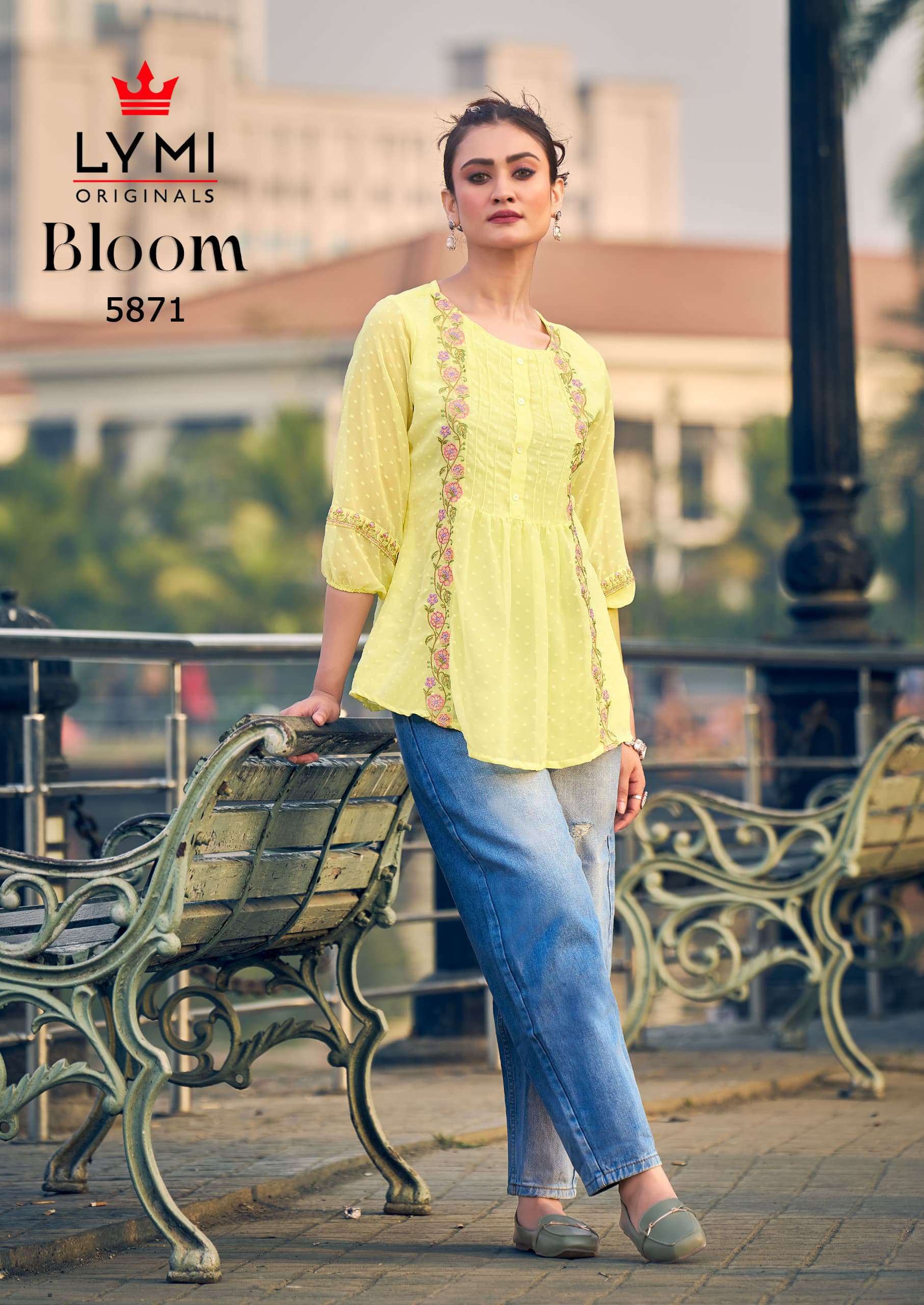RANGOON BLOOM FANCY CAUSAL WEAR LADIES TOP