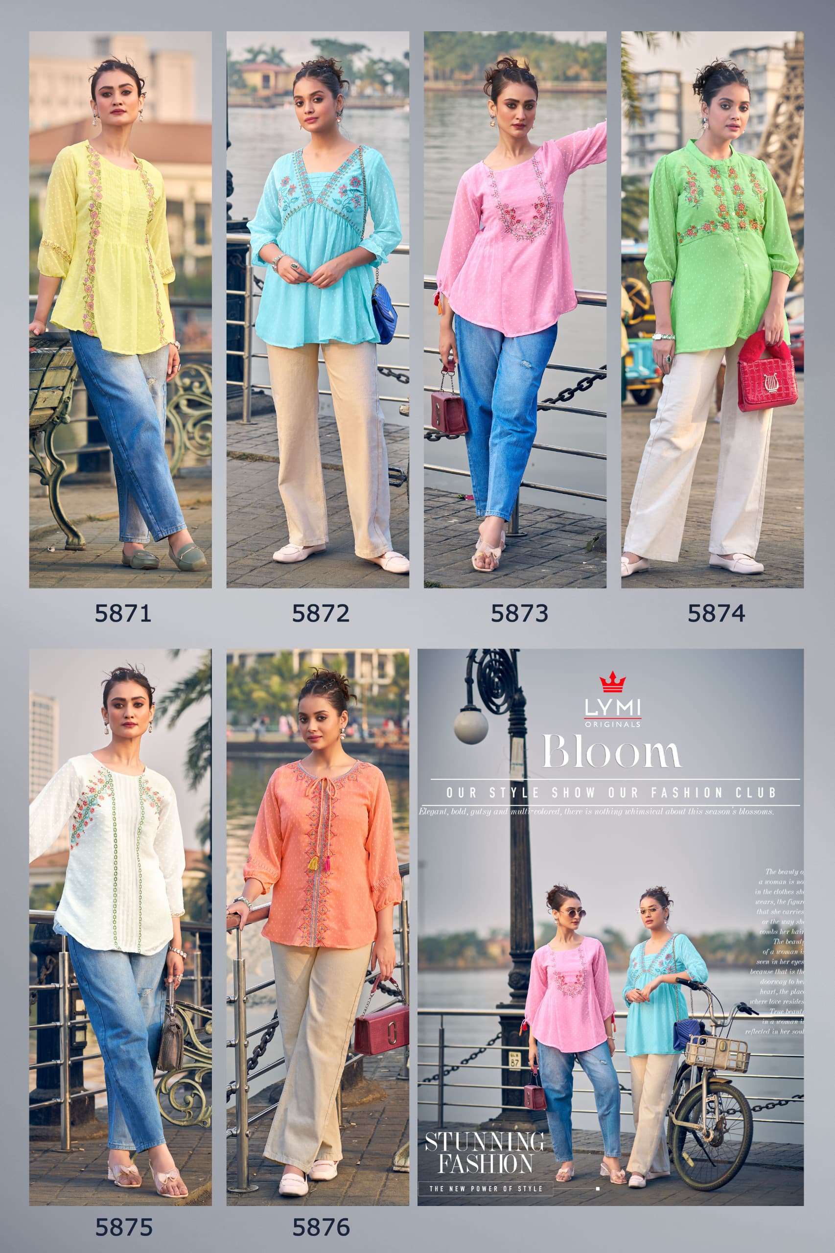 RANGOON BLOOM FANCY CAUSAL WEAR LADIES TOP
