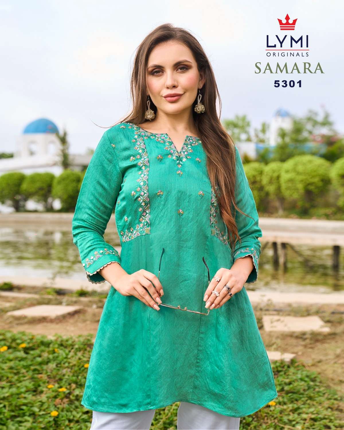 RANGOON SAMARA VISCOSE FANCY WORKS WESTERN WEAR LADIES TOP