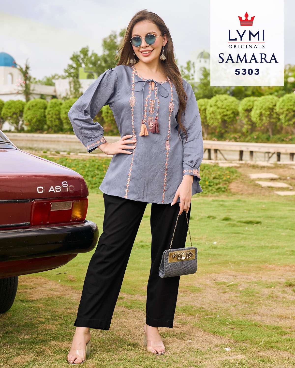 RANGOON SAMARA VISCOSE FANCY WORKS WESTERN WEAR LADIES TOP