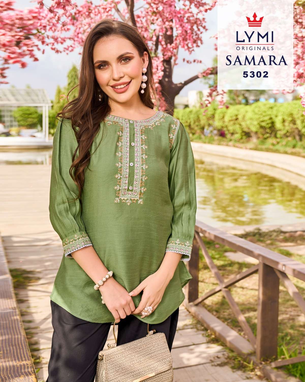 RANGOON SAMARA VISCOSE FANCY WORKS WESTERN WEAR LADIES TOP