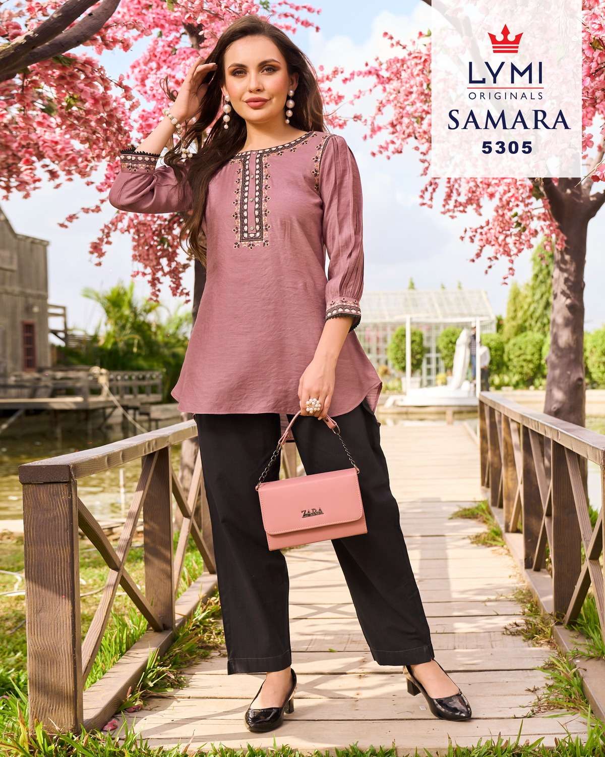 RANGOON SAMARA VISCOSE FANCY WORKS WESTERN WEAR LADIES TOP
