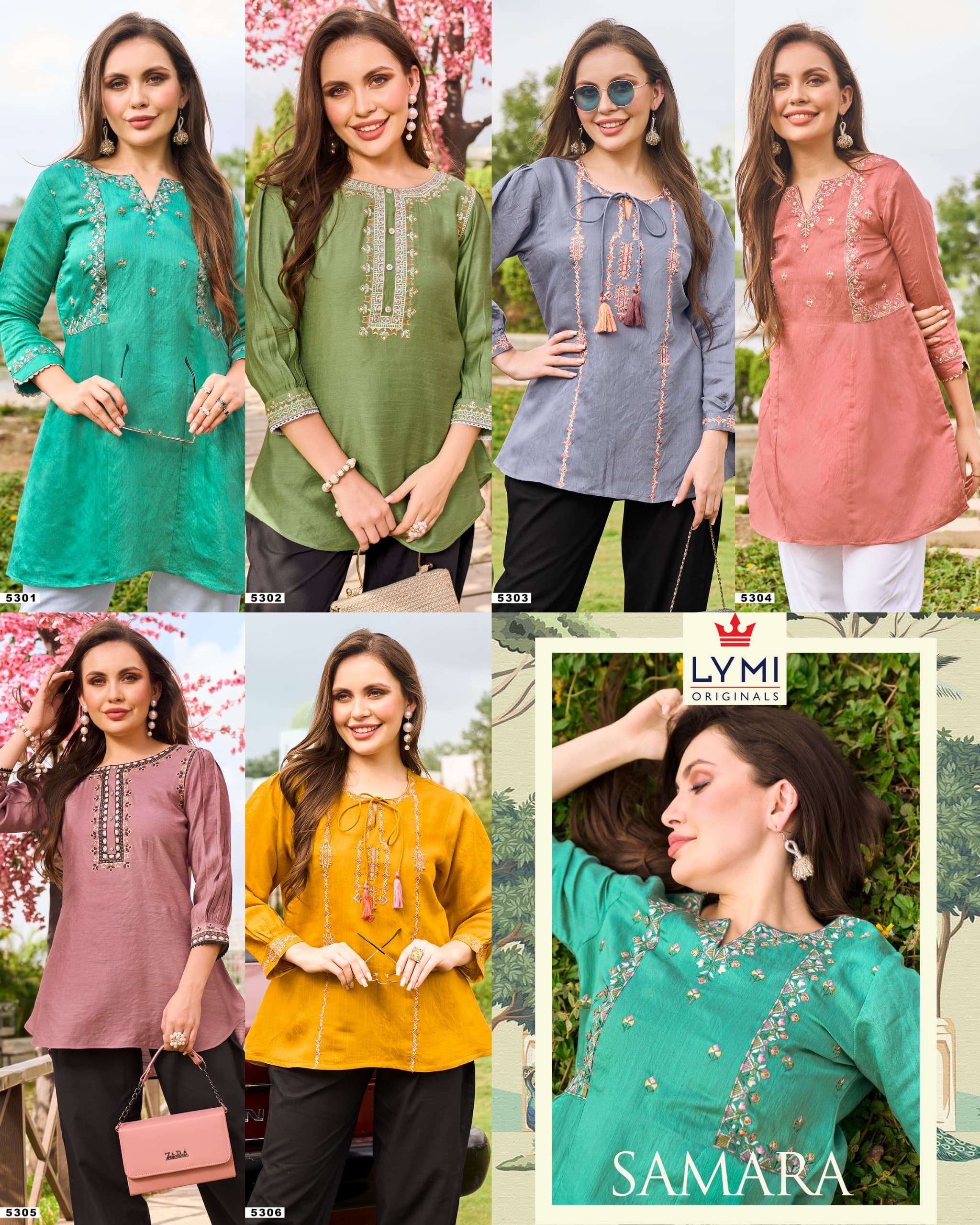 RANGOON SAMARA VISCOSE FANCY WORKS WESTERN WEAR LADIES TOP