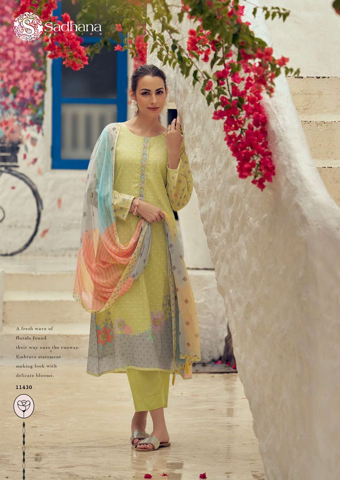 SADHANA FASHION GARDEN OF EDEN LAWN COTTON DIGITAL PRINT WITH WORK SUIT
