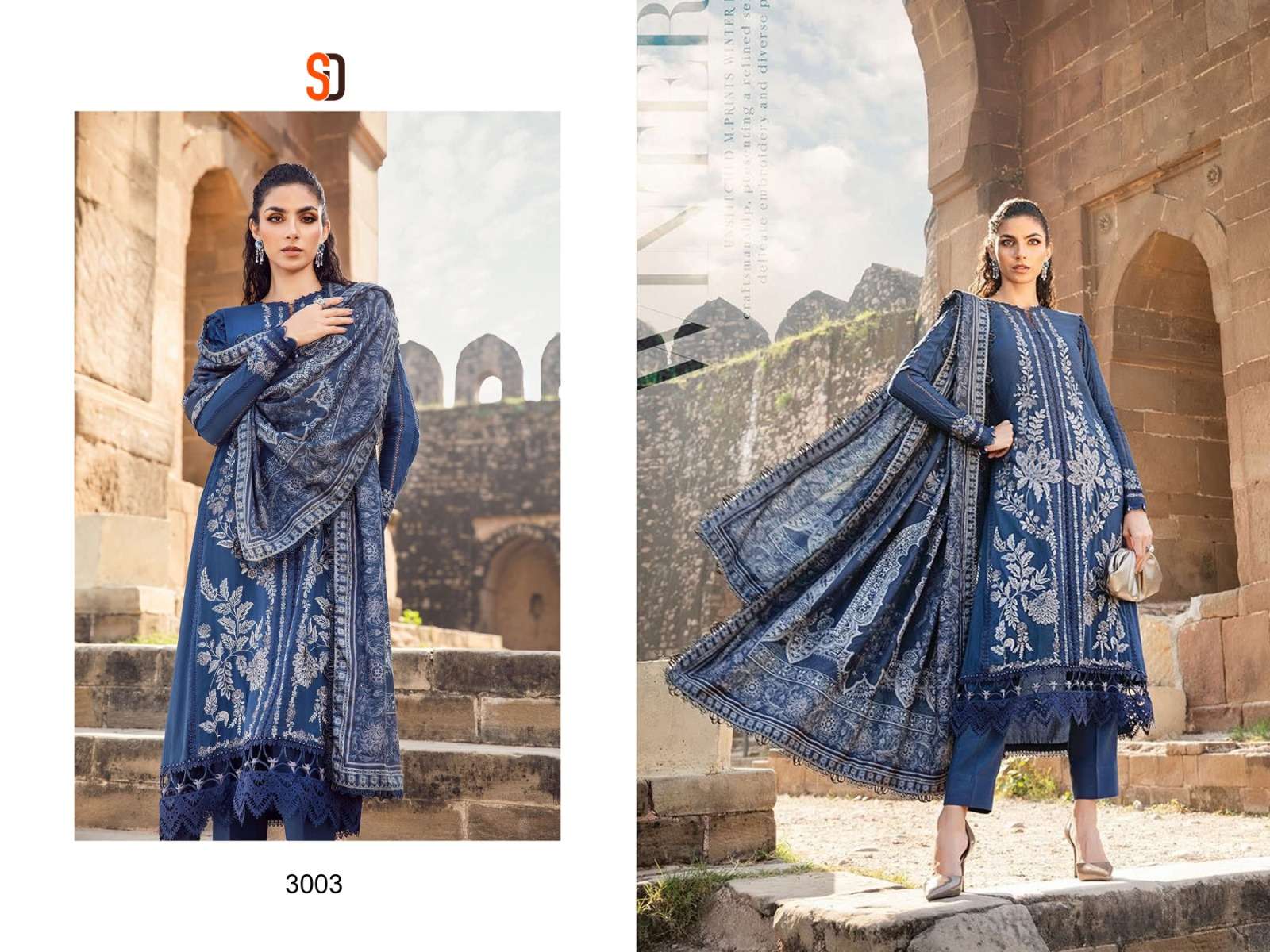 SHRADDHA DESIGNER MARIA B VOL 3 RAYON HEAVY EMBROIDERY WORK SUIT