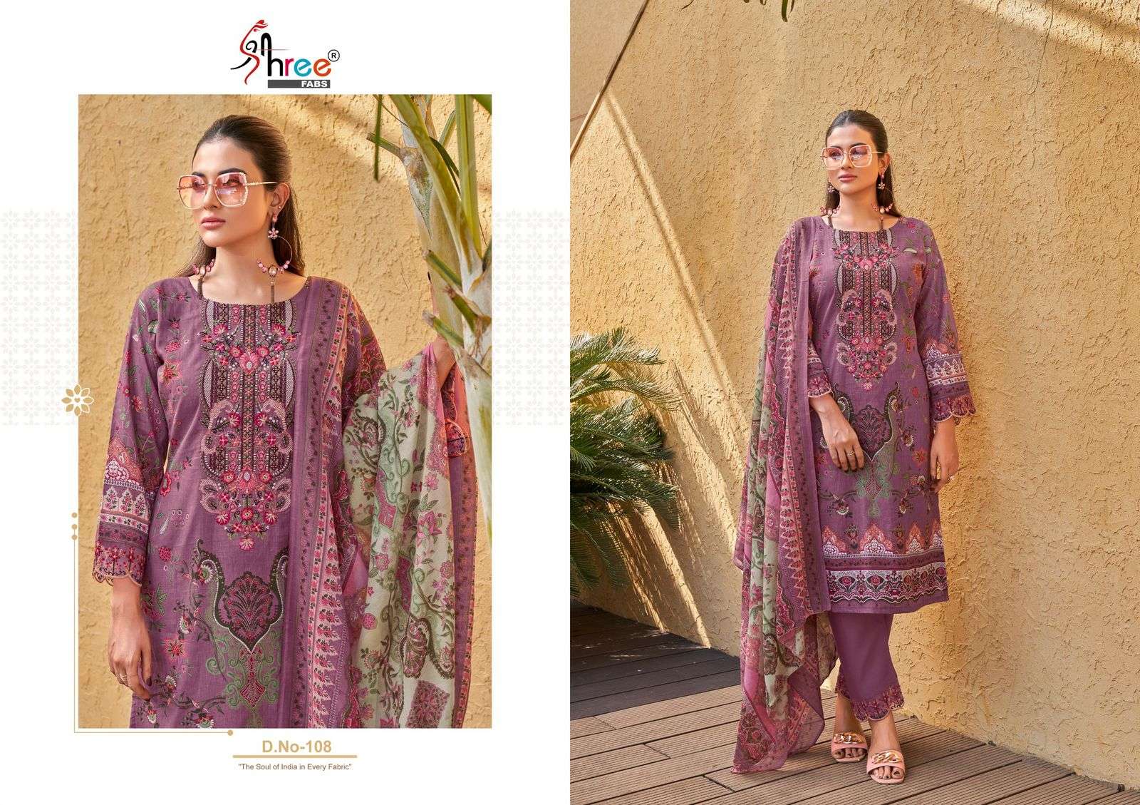 SHREE FABS KHADIZA PREMIUM LAWN COLLECTION COTTON FANCY WORK SALWAR KAMEEZ 
