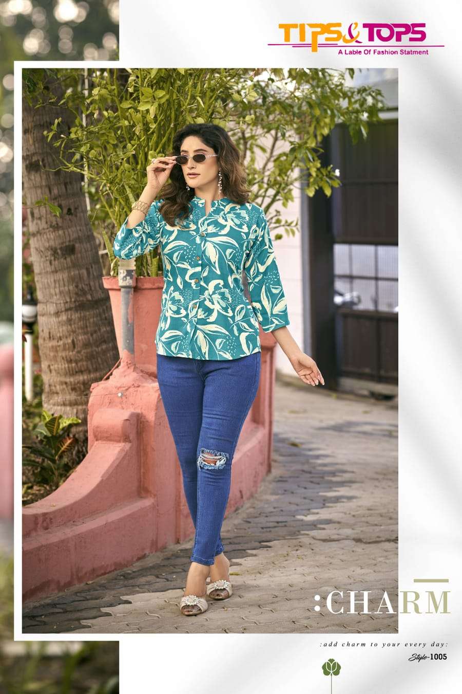 TIPS & TOPS BABY VOL 6 RAYON PRINT SUMMER WEAR LADIES TOP 