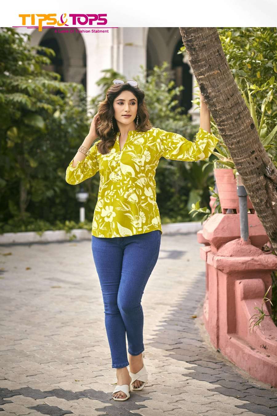 TIPS & TOPS BABY VOL 6 RAYON PRINT SUMMER WEAR LADIES TOP 